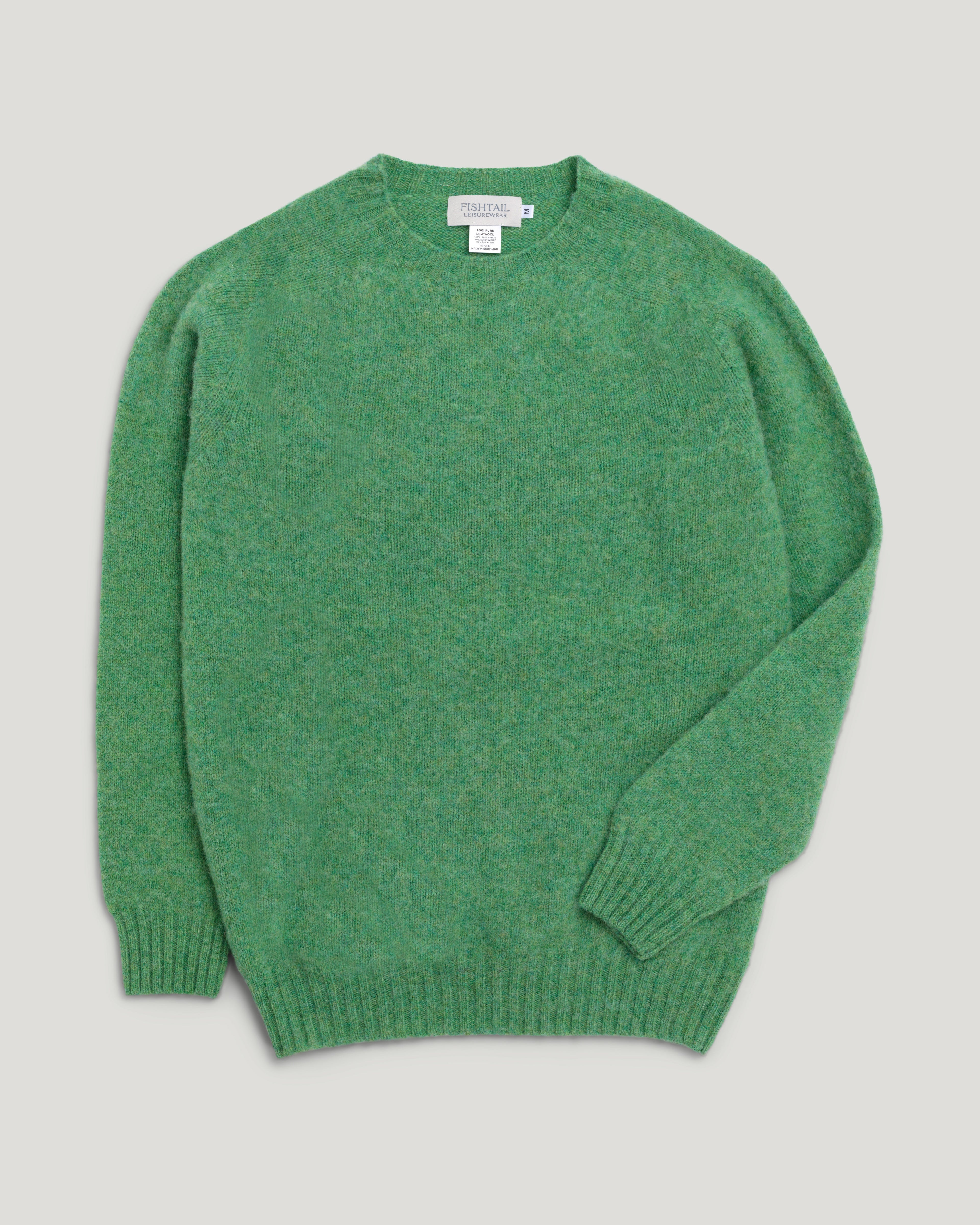 Fishtail Shaggy Jumper - Mint