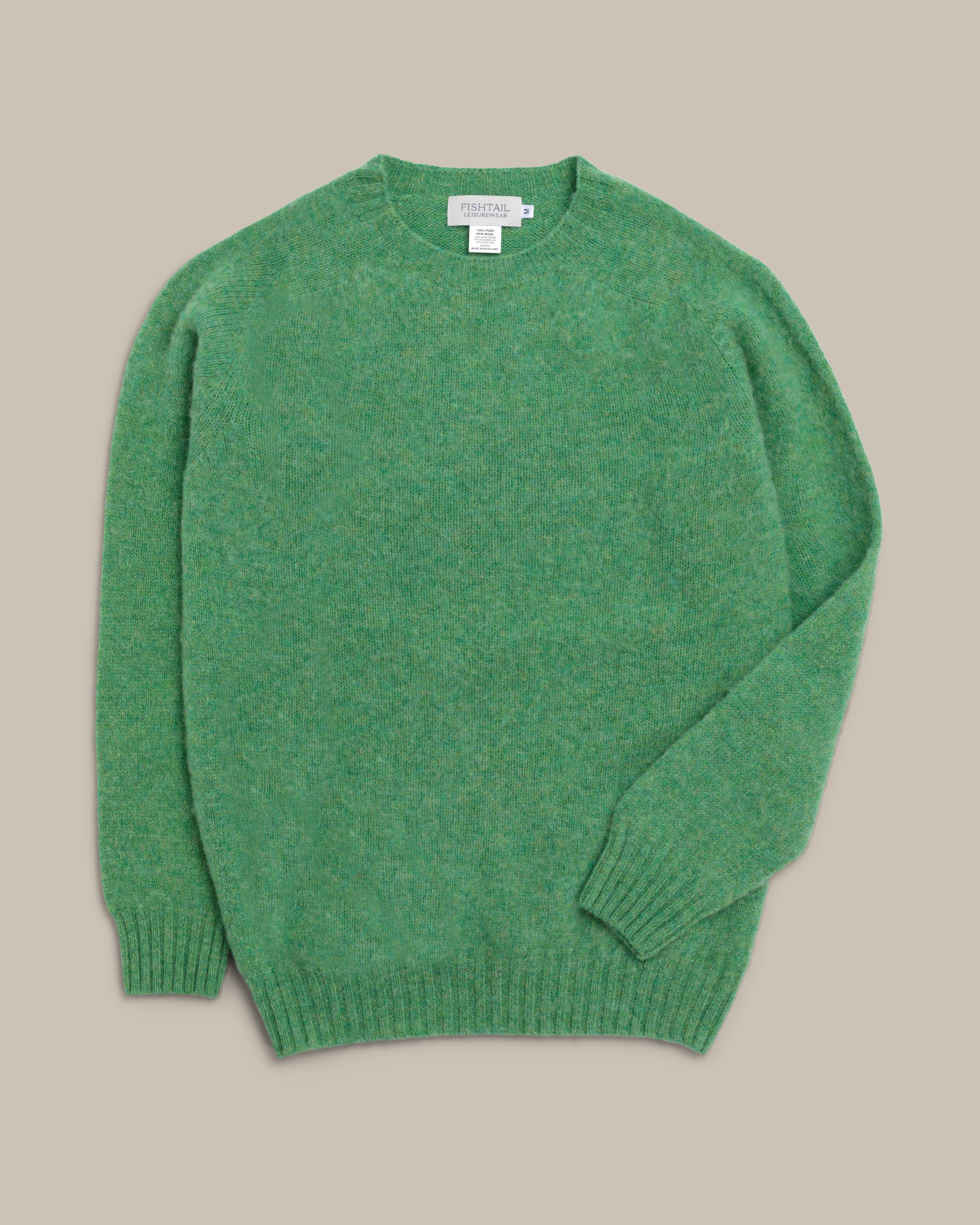 Fishtail Shaggy Jumper - Mint