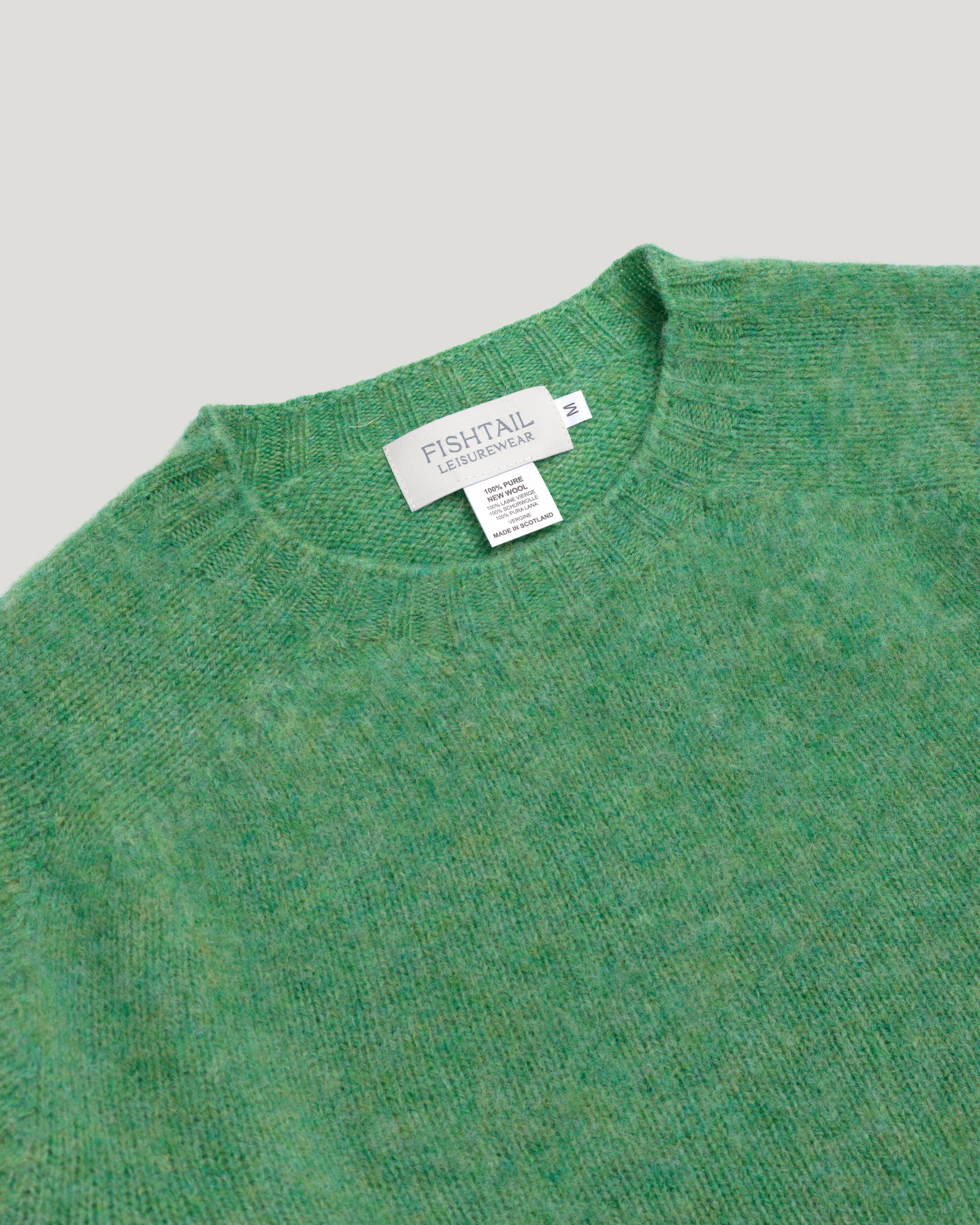 Fishtail Shaggy Jumper - Mint