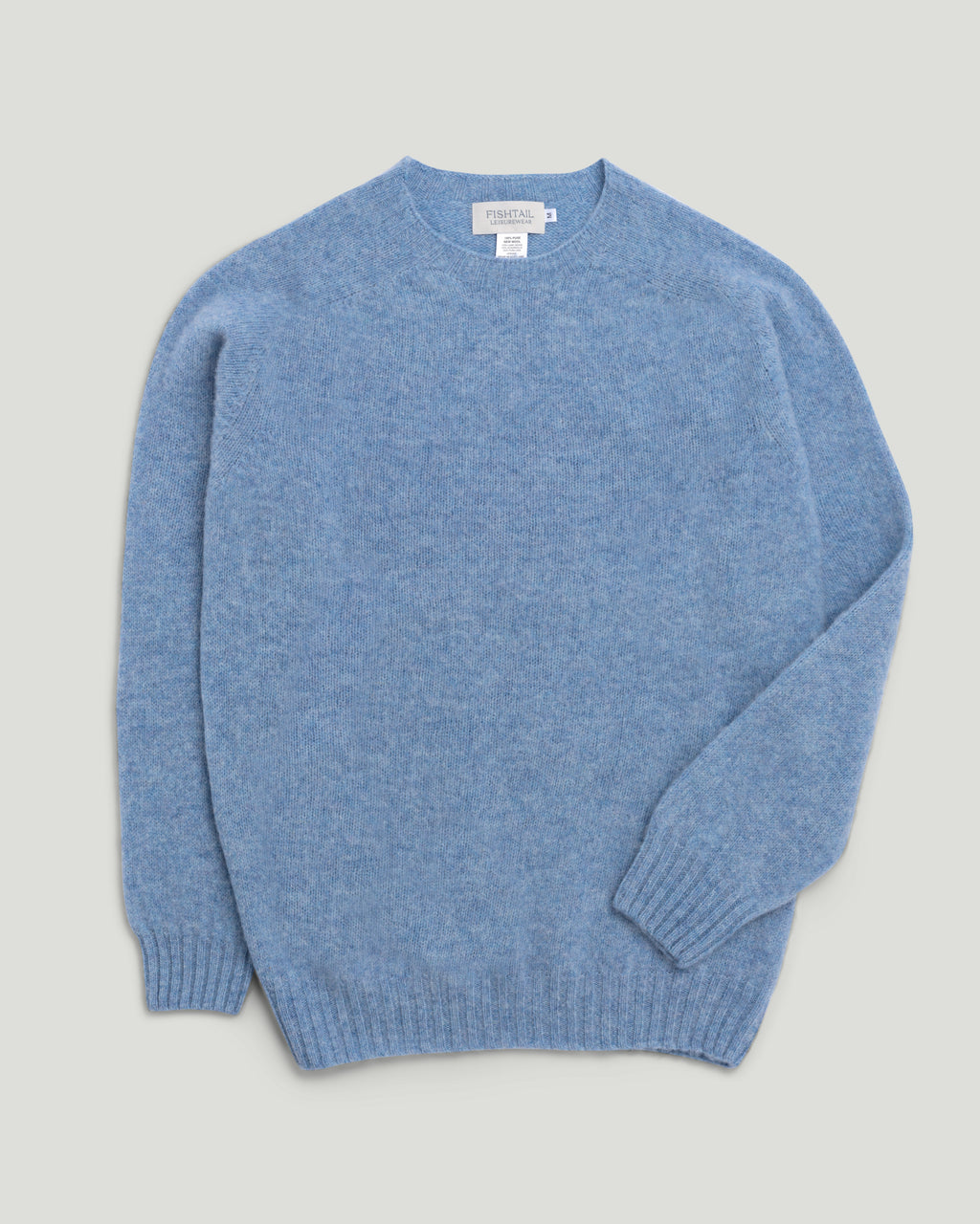 Fishtail Shaggy Jumper - Sky