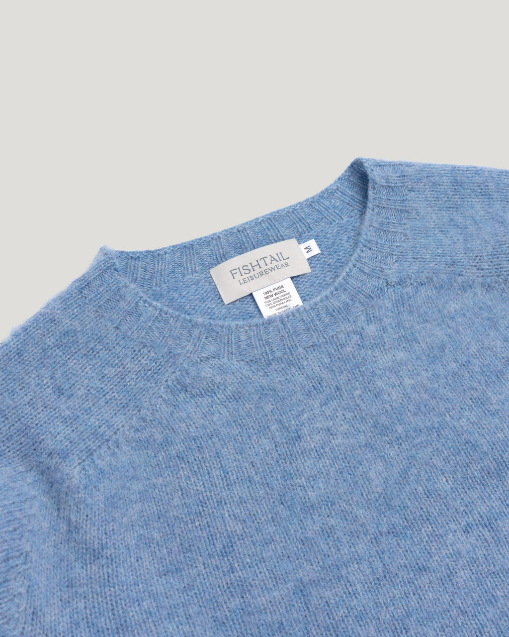 Fishtail Shaggy Jumper - Sky