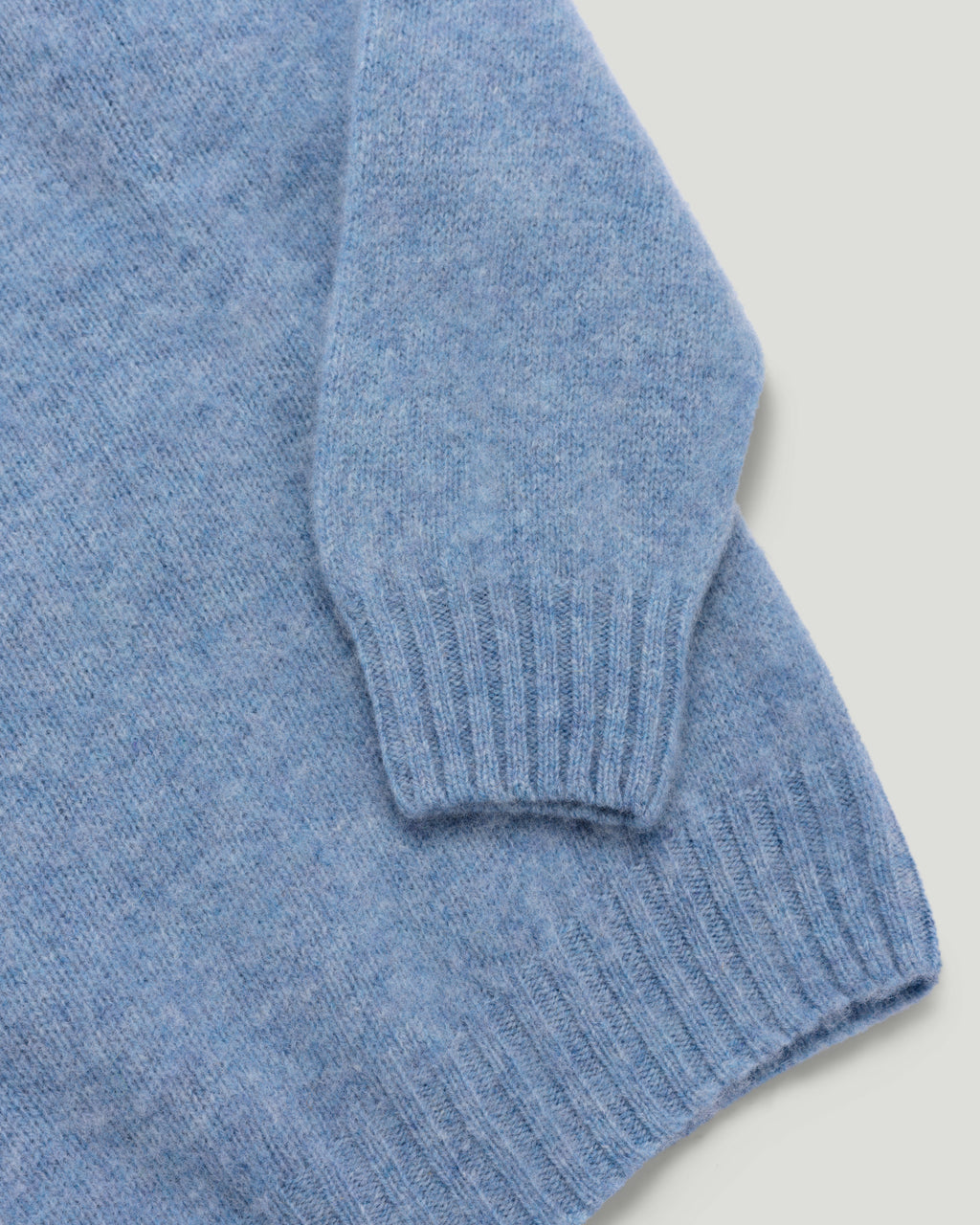 Fishtail Shaggy Jumper - Sky
