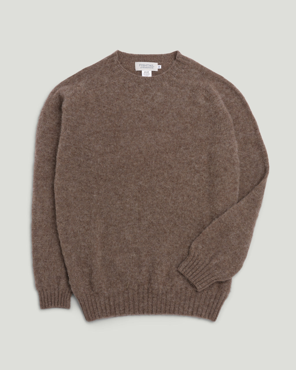 Fishtail Shaggy Jumper - Cappuccino