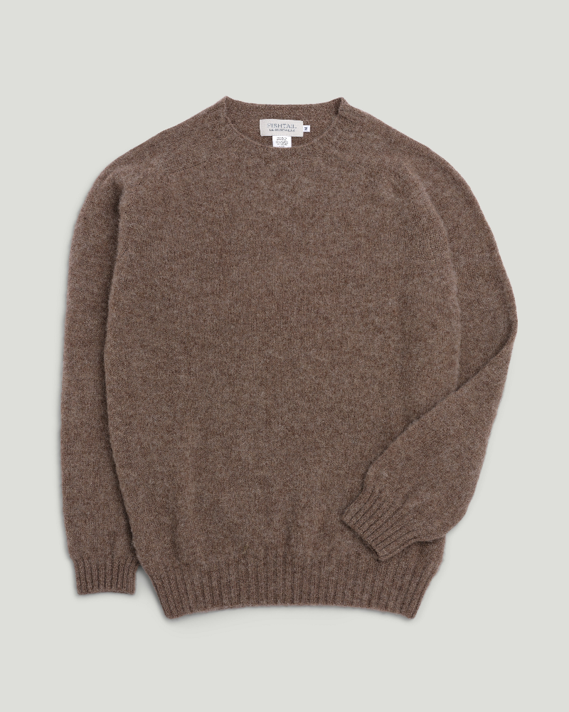 Fishtail Shaggy Jumper - Cappuccino