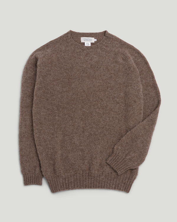 Fishtail Shaggy Jumper - Cappuccino