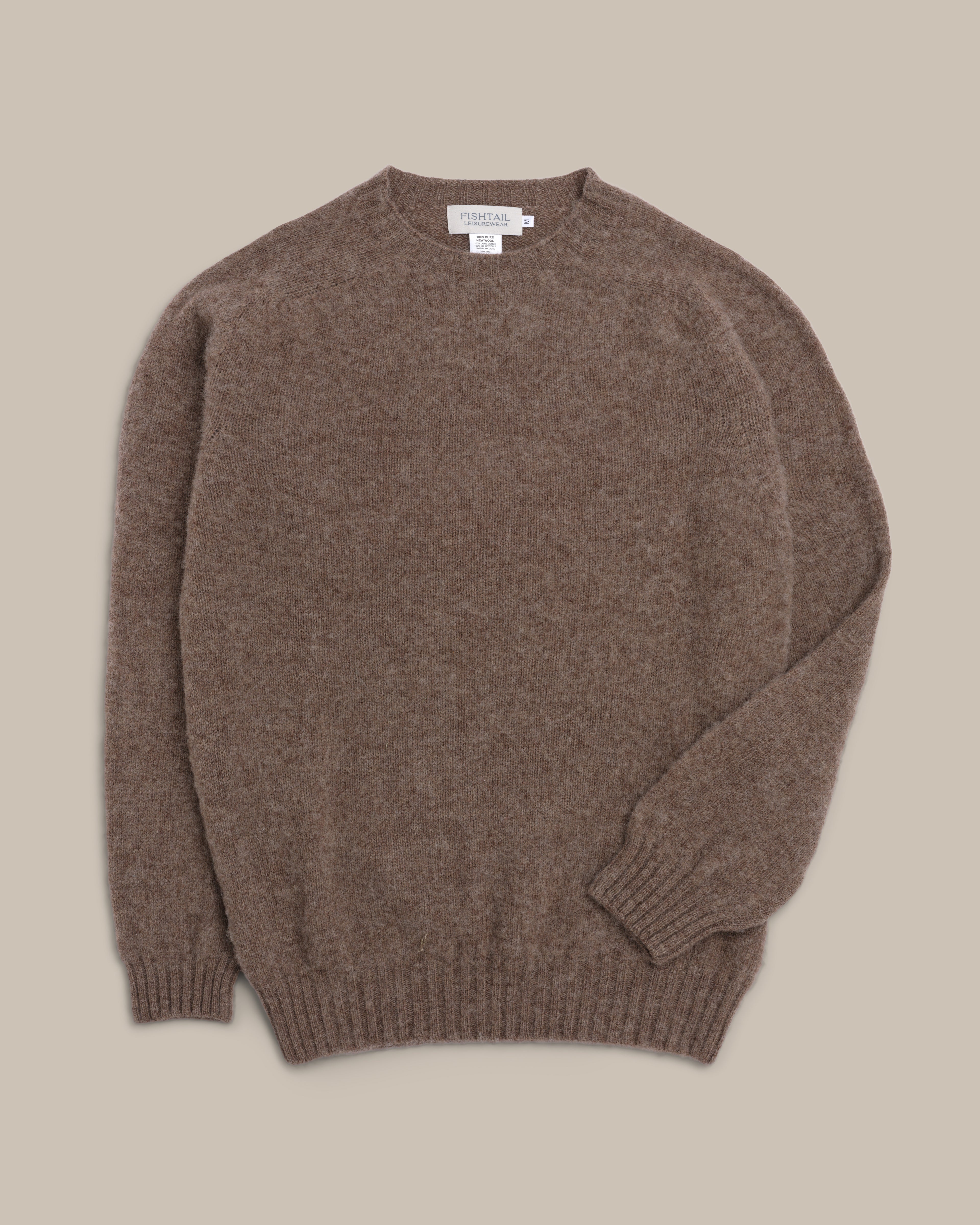 Fishtail Shaggy Jumper - Cappuccino