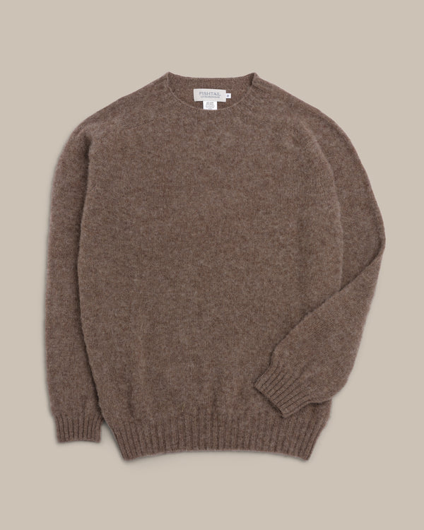 Fishtail Shaggy Jumper - Cappuccino
