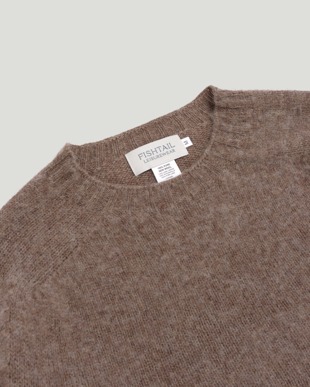 Fishtail Shaggy Jumper - Cappuccino
