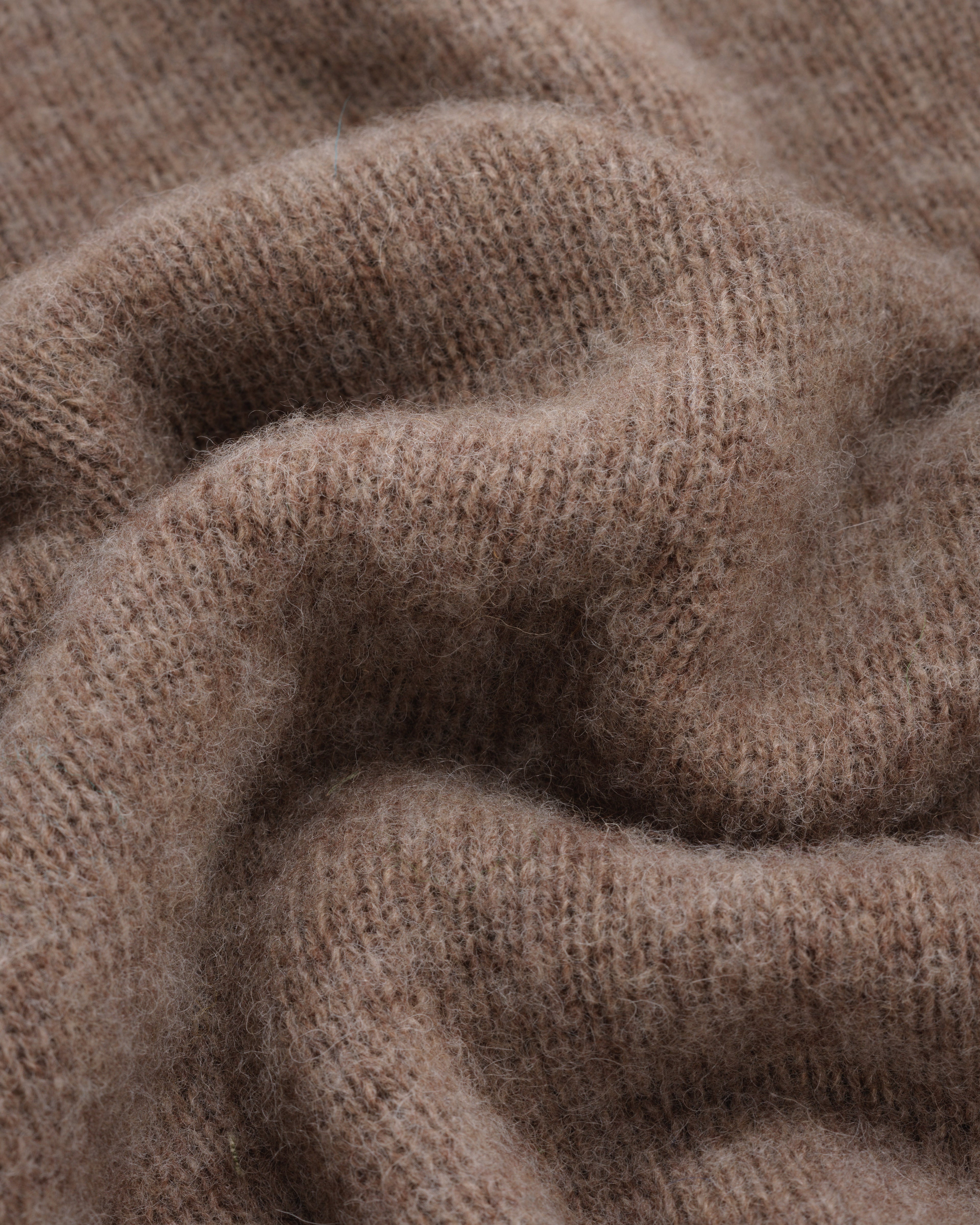Fishtail Shaggy Jumper - Cappuccino