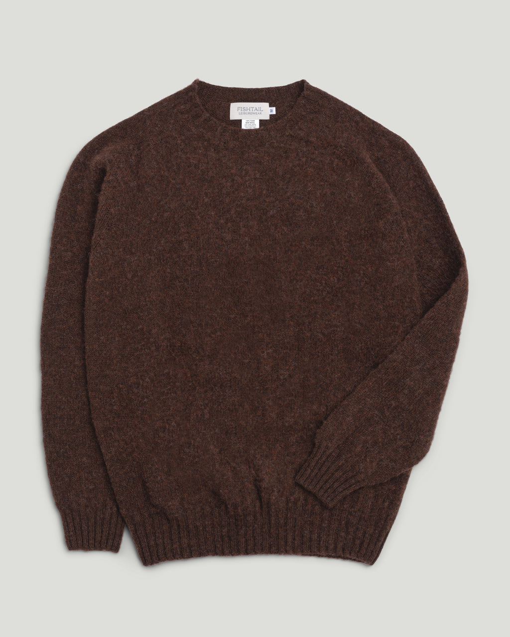 Fishtail Shaggy Jumper - Coffee