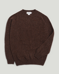 Fishtail Shaggy Jumper - Coffee
