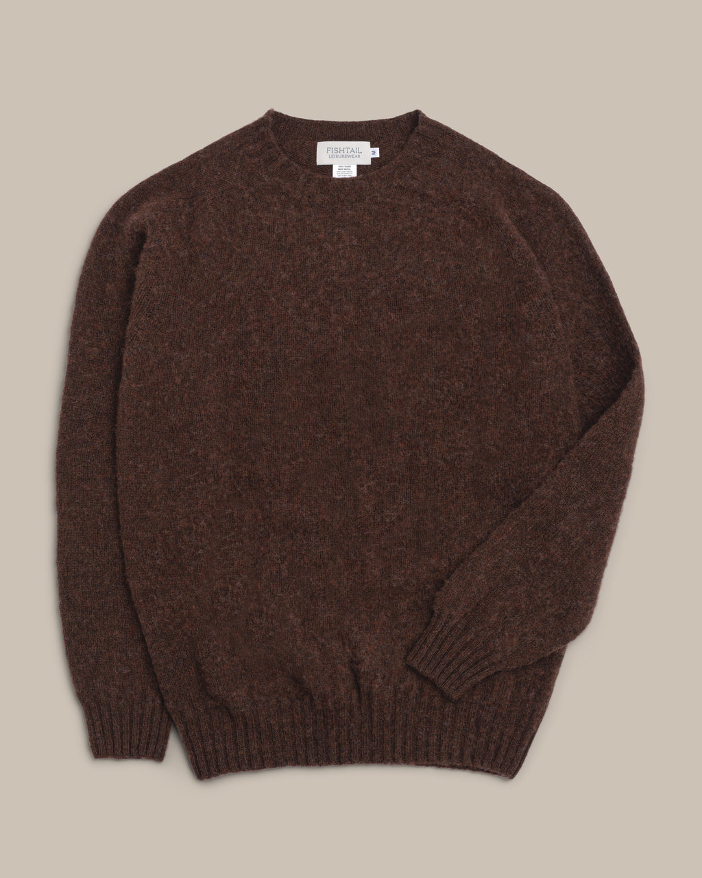 Fishtail Shaggy Jumper - Coffee