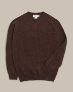Fishtail Shaggy Jumper - Coffee