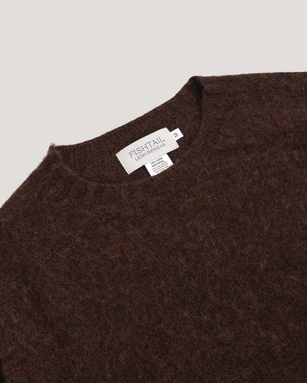 Fishtail Shaggy Jumper - Coffee