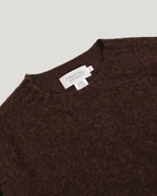 Fishtail Shaggy Jumper - Coffee