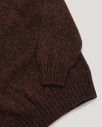 Fishtail Shaggy Jumper - Coffee