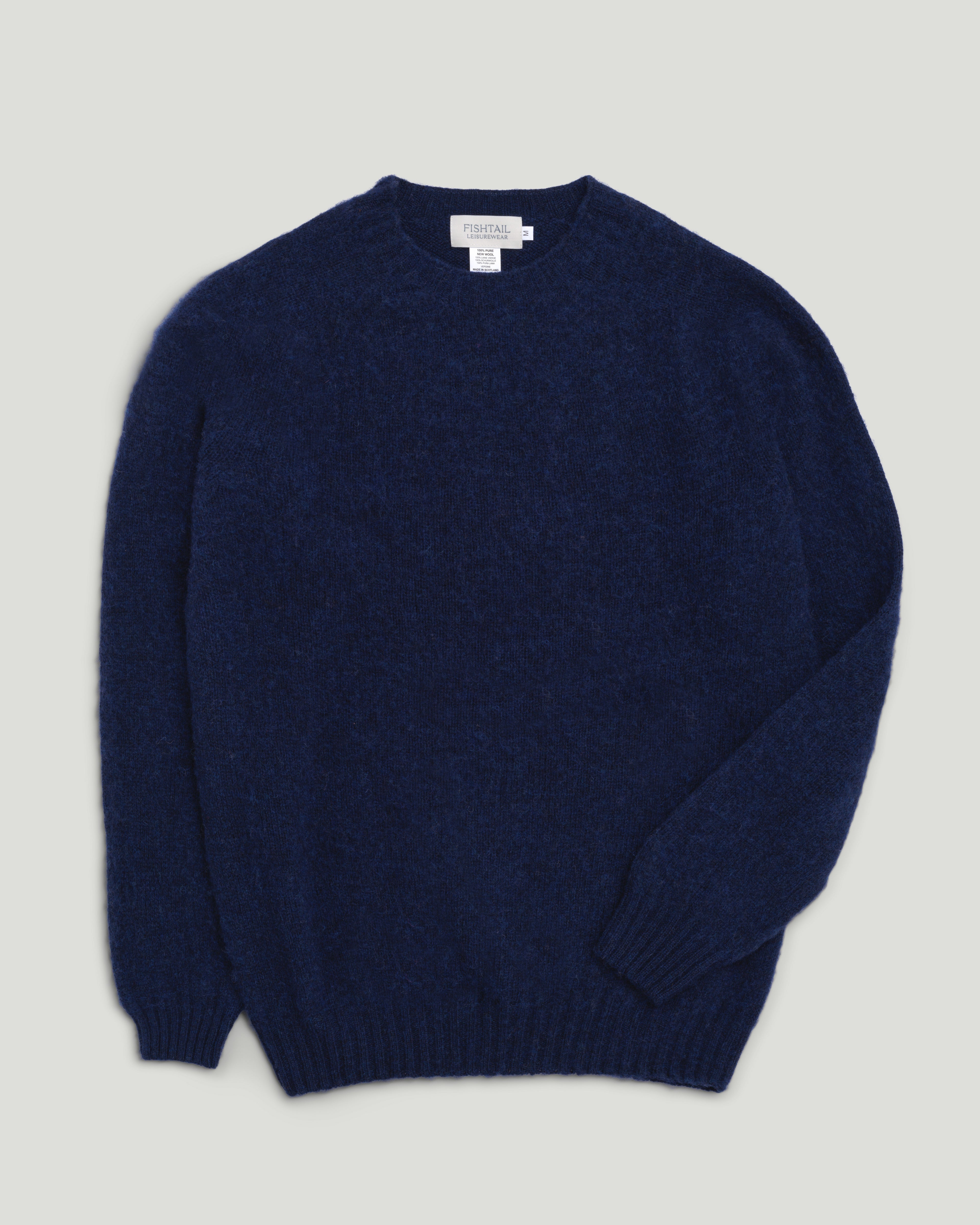 Fishtail Shaggy Jumper - Midnight Blue