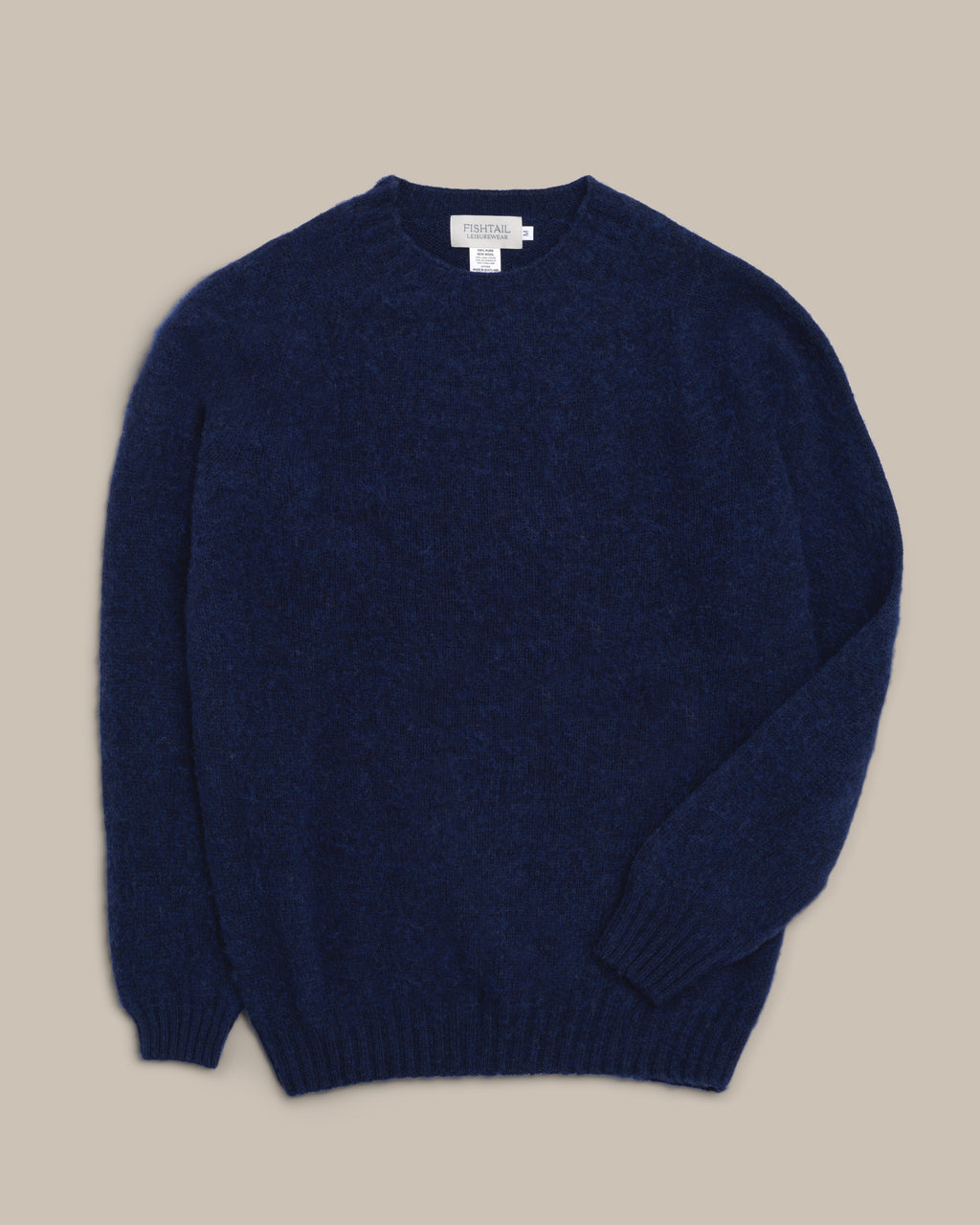 Fishtail Shaggy Jumper - Midnight Blue