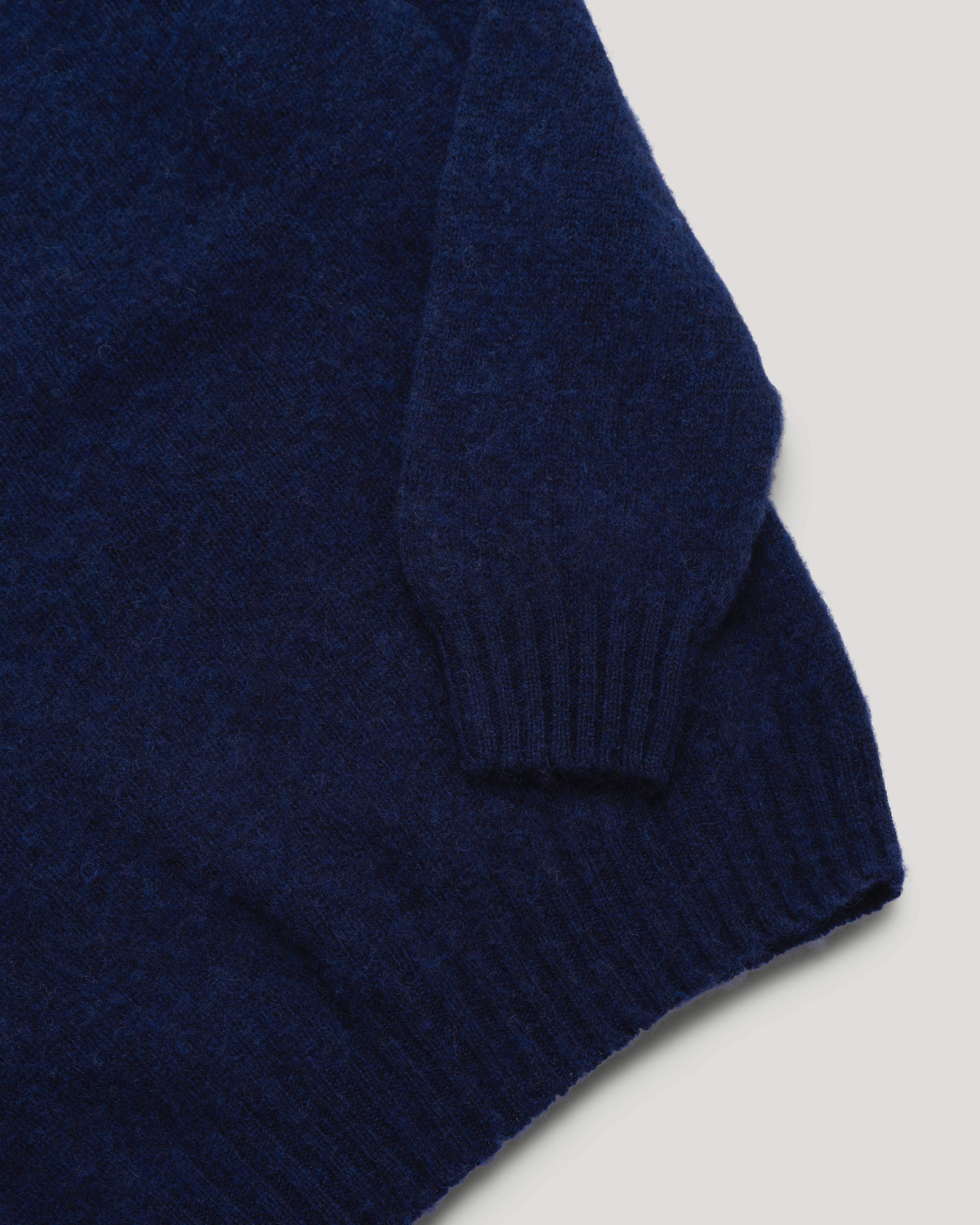 Fishtail Shaggy Jumper - Midnight Blue