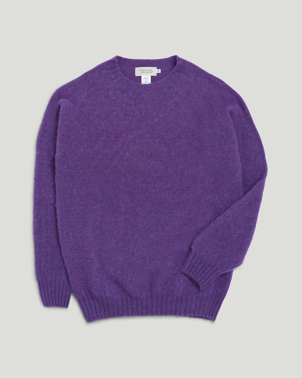 Fishtail Shaggy Jumper - Purple