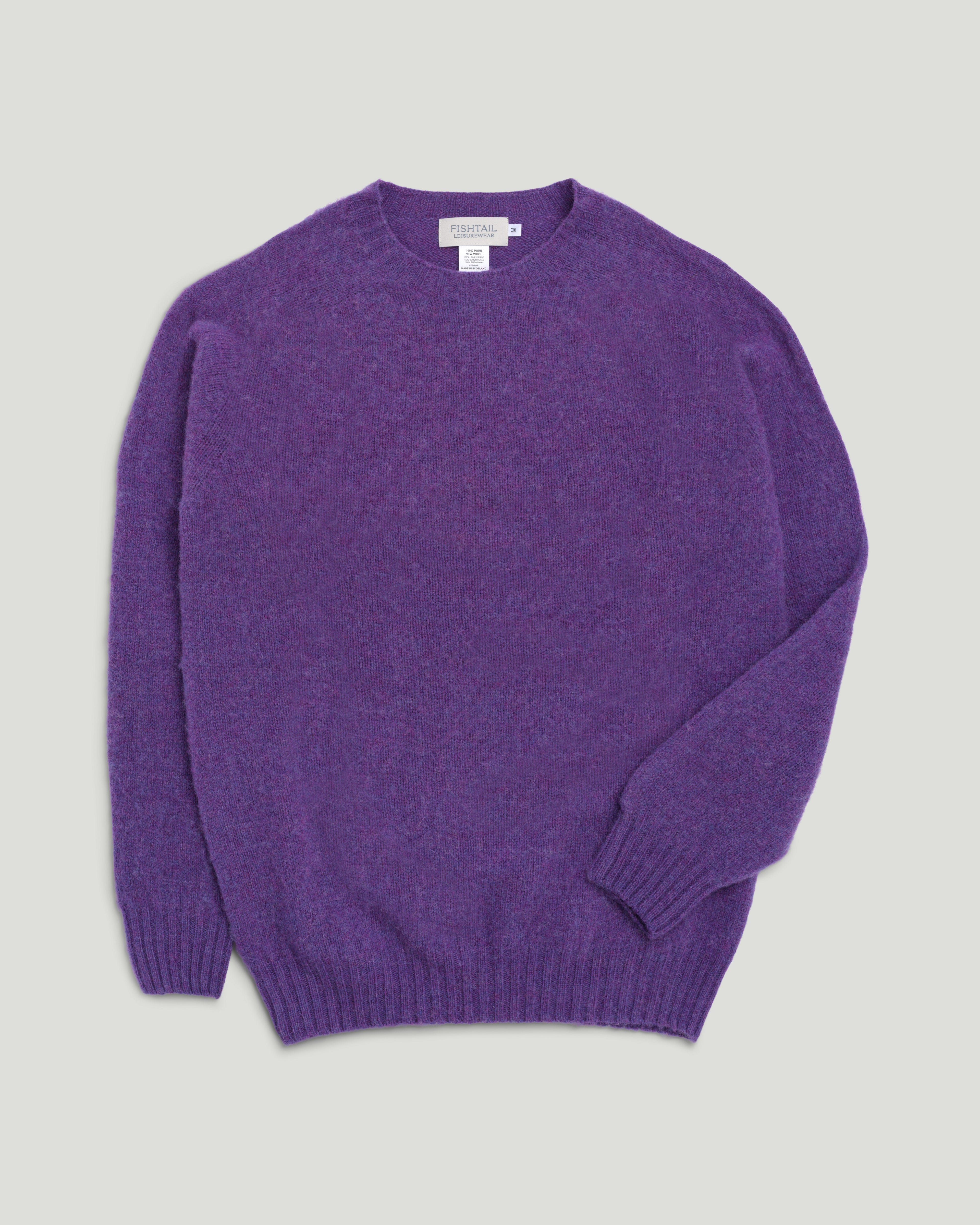 Fishtail Shaggy Jumper - Purple