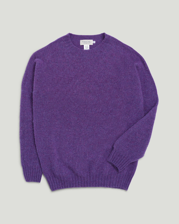 Fishtail Shaggy Jumper - Purple