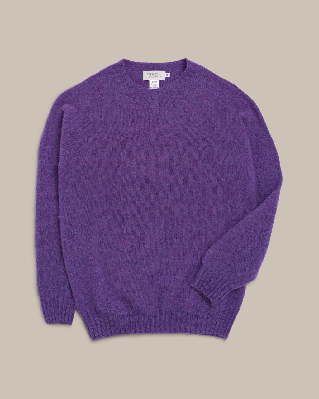 Fishtail Shaggy Jumper - Purple