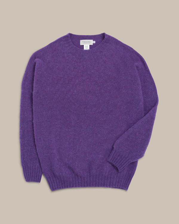 Fishtail Shaggy Jumper - Purple