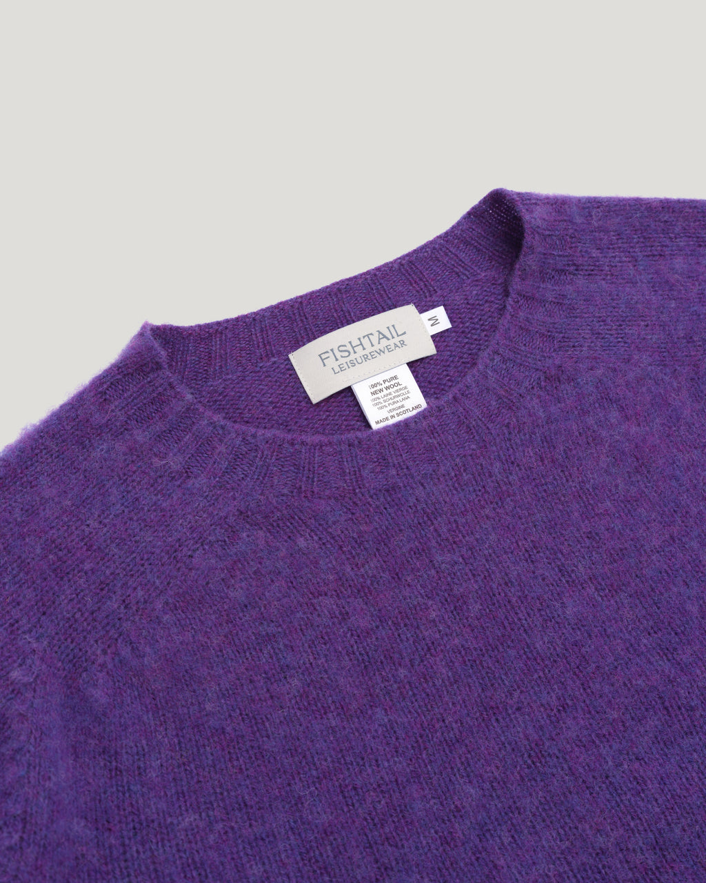 Fishtail Shaggy Jumper - Purple