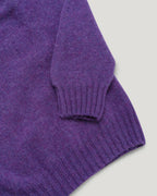 Fishtail Shaggy Jumper - Purple