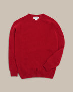 Fishtail Shaggy Jumper - Red
