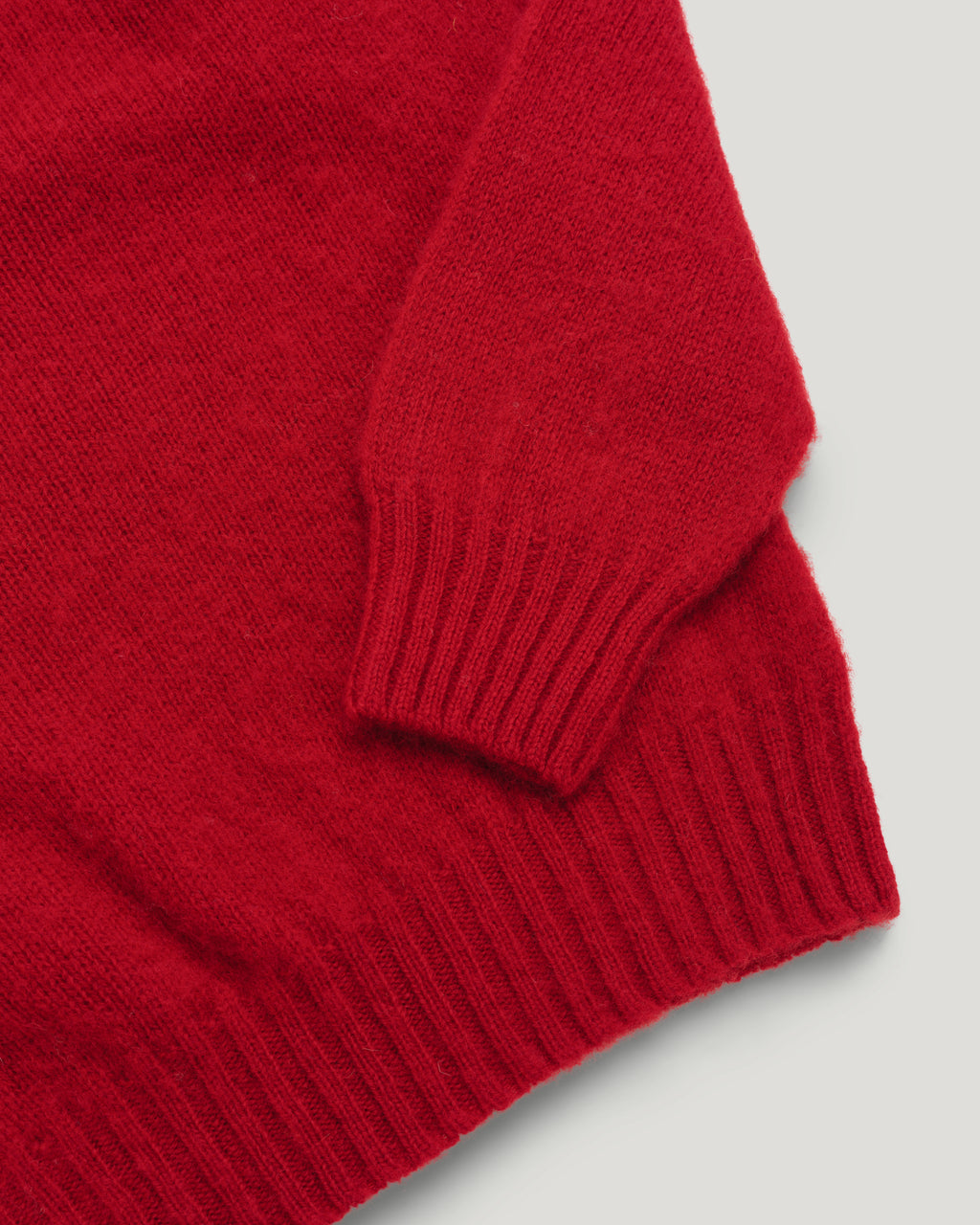 Fishtail Shaggy Jumper - Red