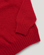 Fishtail Shaggy Jumper - Red