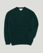 Fishtail Shaggy Jumper - Bottle Green