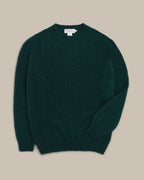 Fishtail Shaggy Jumper - Bottle Green