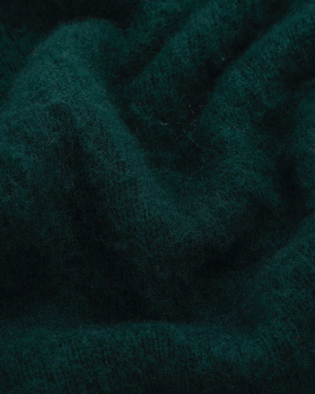 Fishtail Shaggy Jumper - Bottle Green