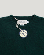 Fishtail Shaggy Jumper - Bottle Green