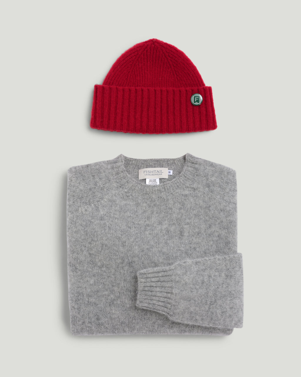 Fishtail Shaggy Beanie - Red