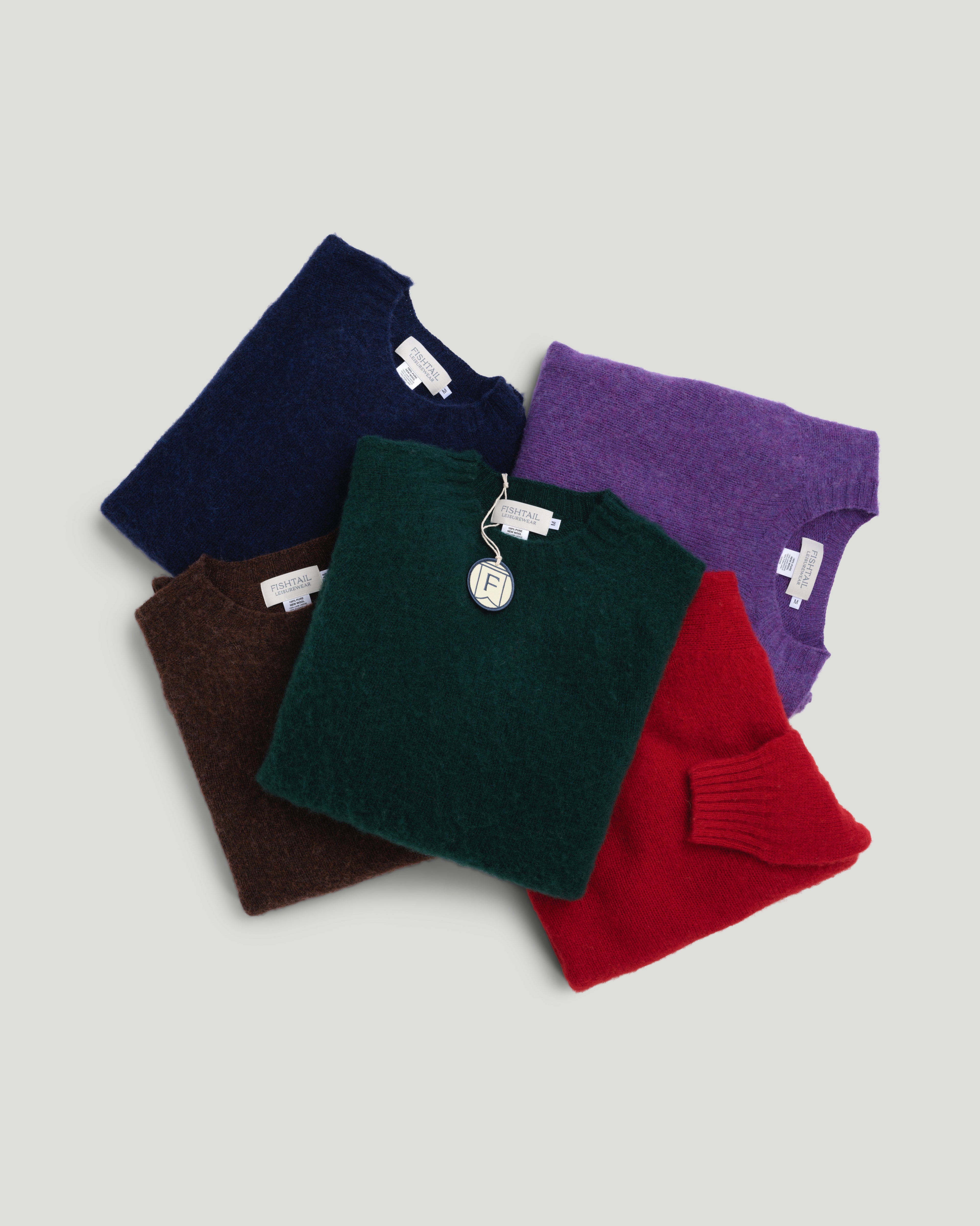 Fishtail Shaggy Jumper - Coffee