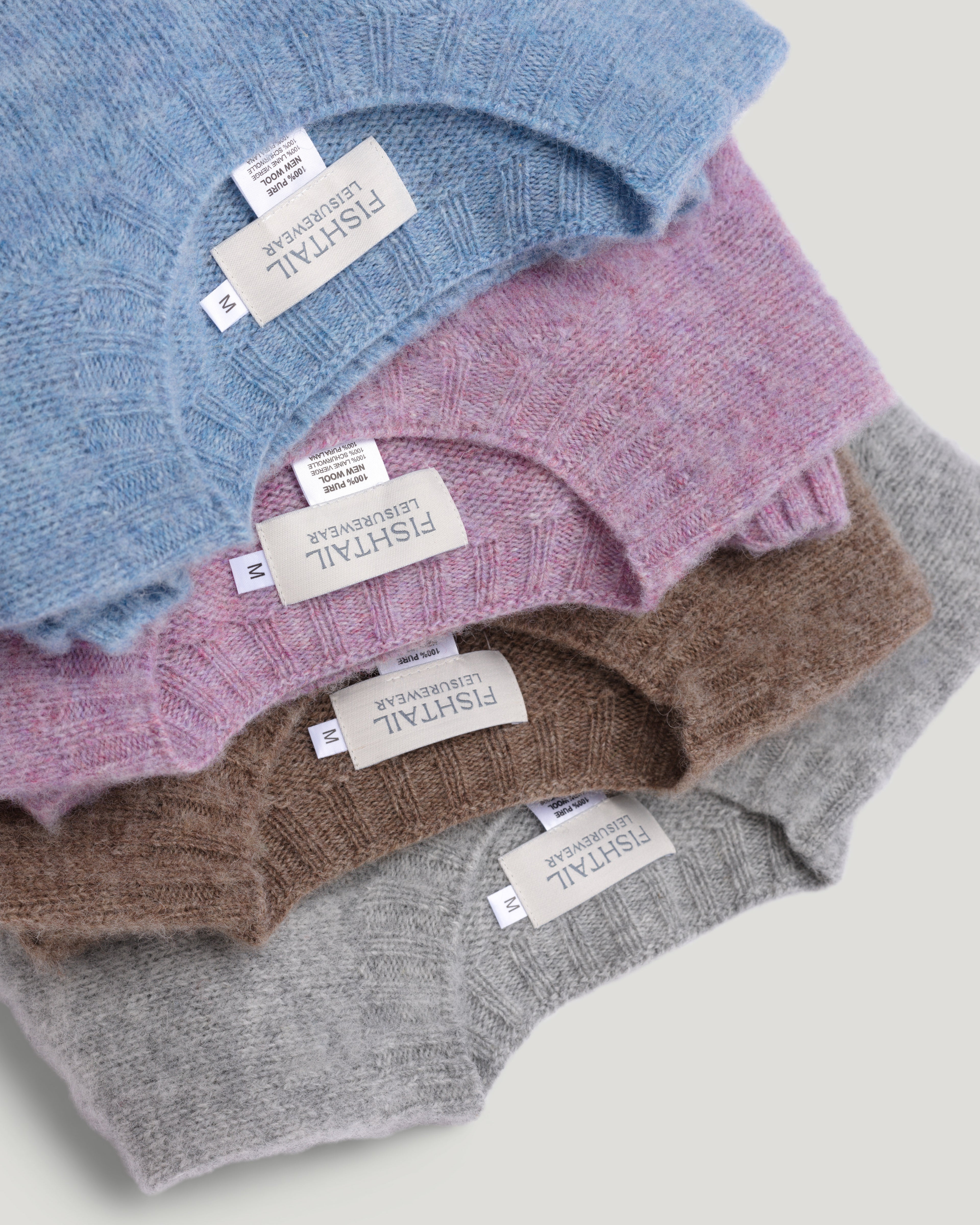 Fishtail Shaggy Jumper - Silver