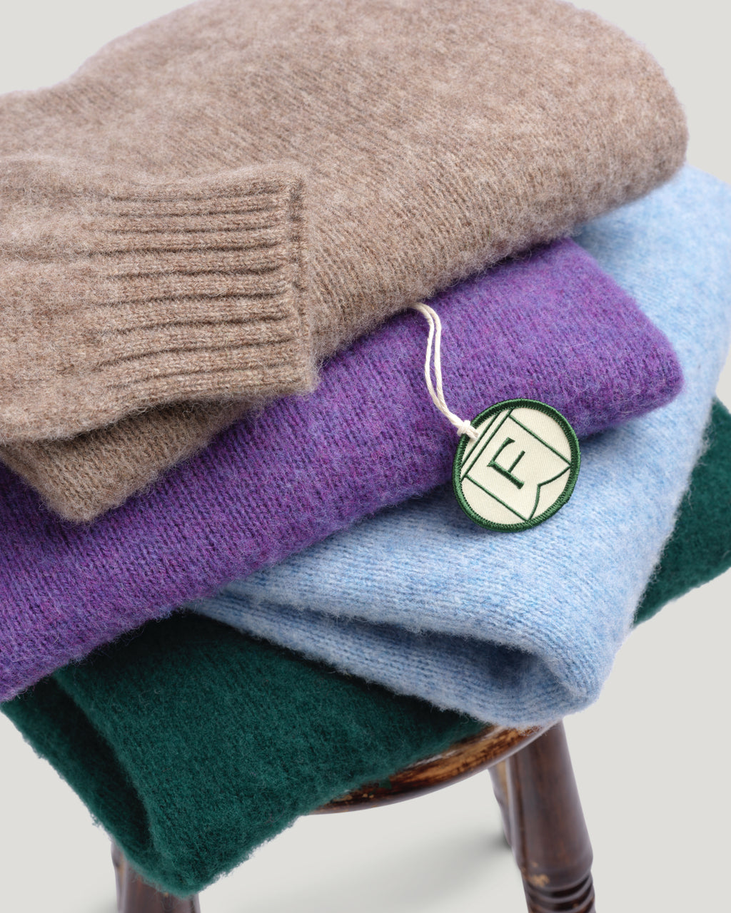 Fishtail Shaggy Jumper - Bottle Green