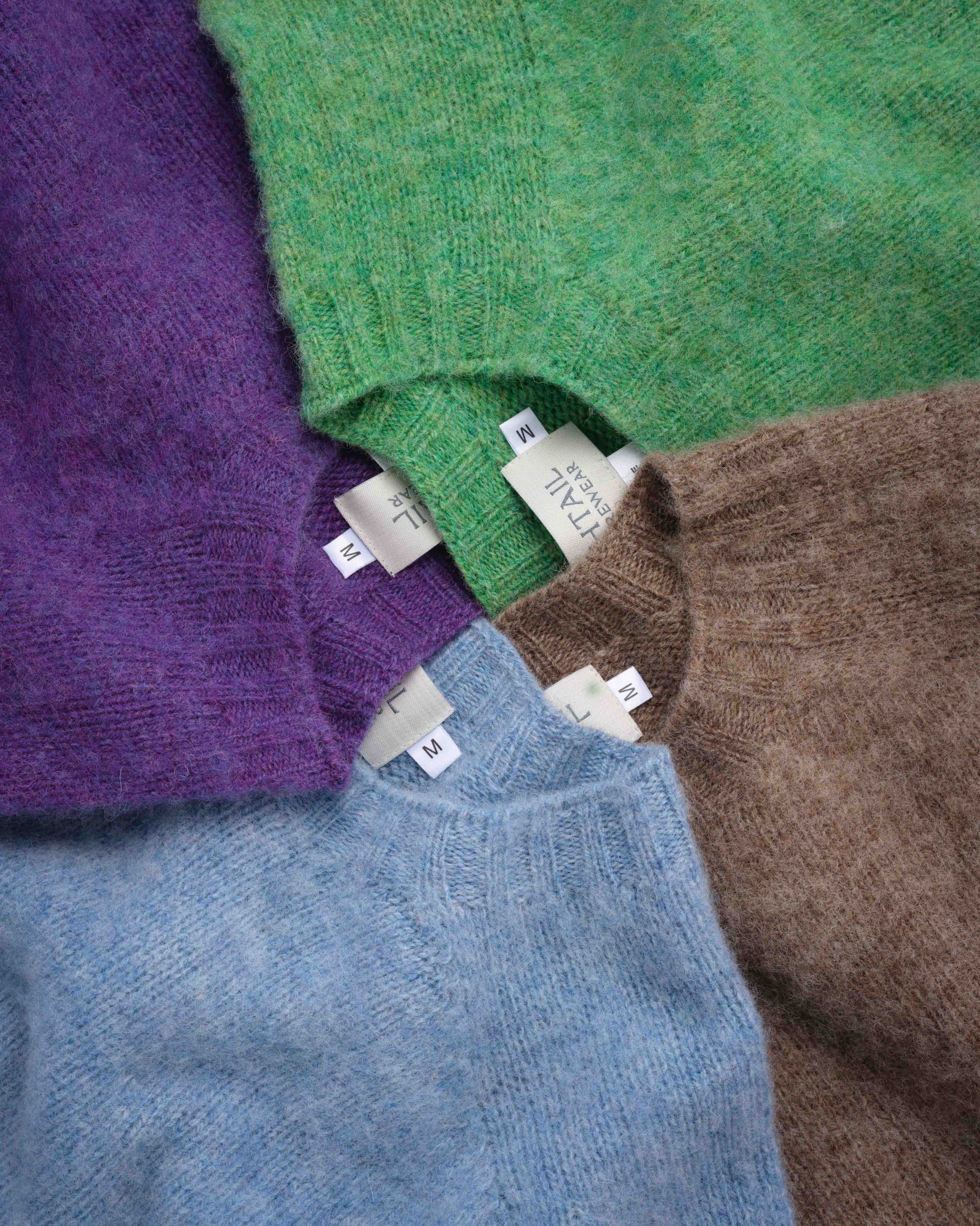 Fishtail Shaggy Jumper - Purple