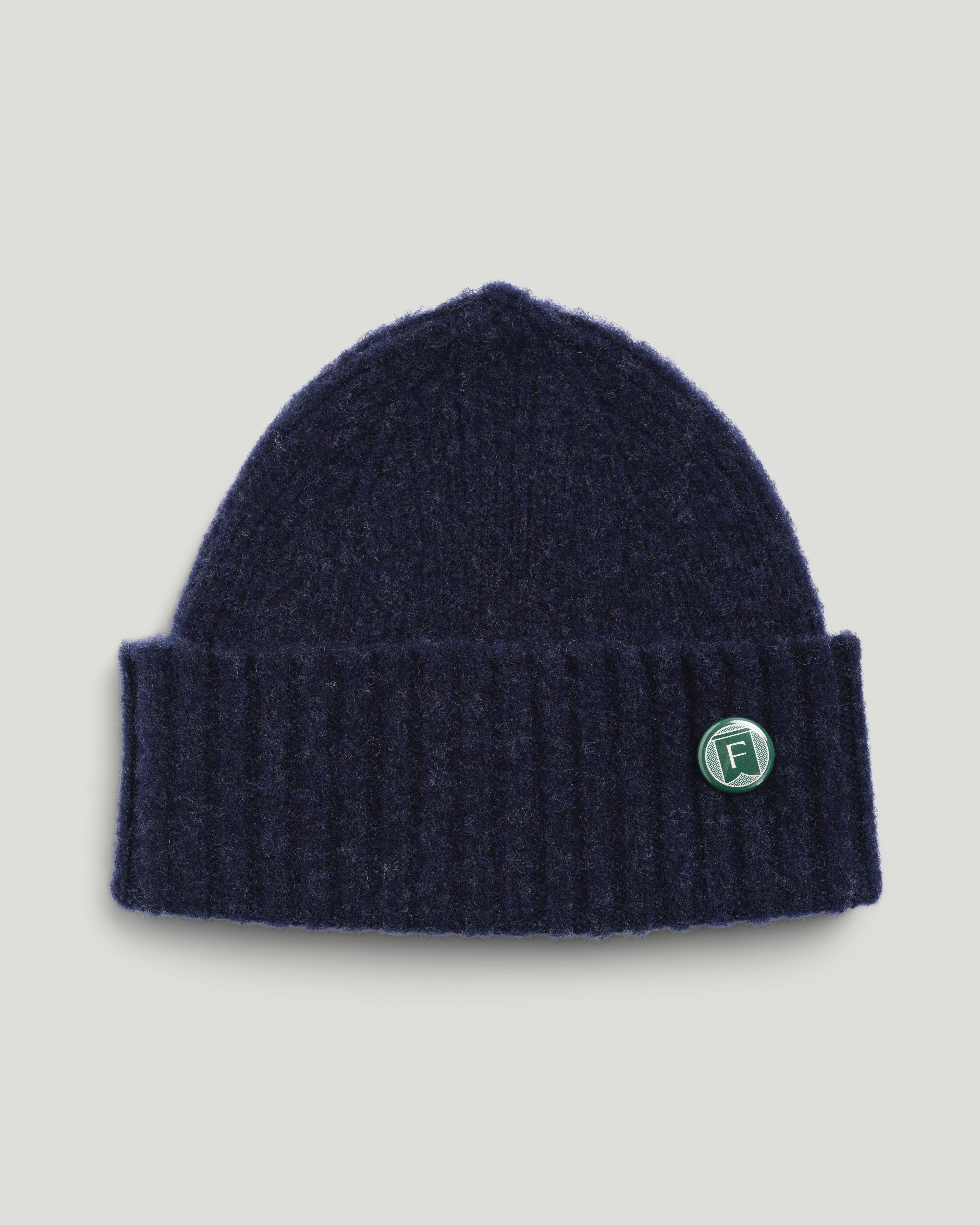 Fishtail Shaggy Beanie - Navy