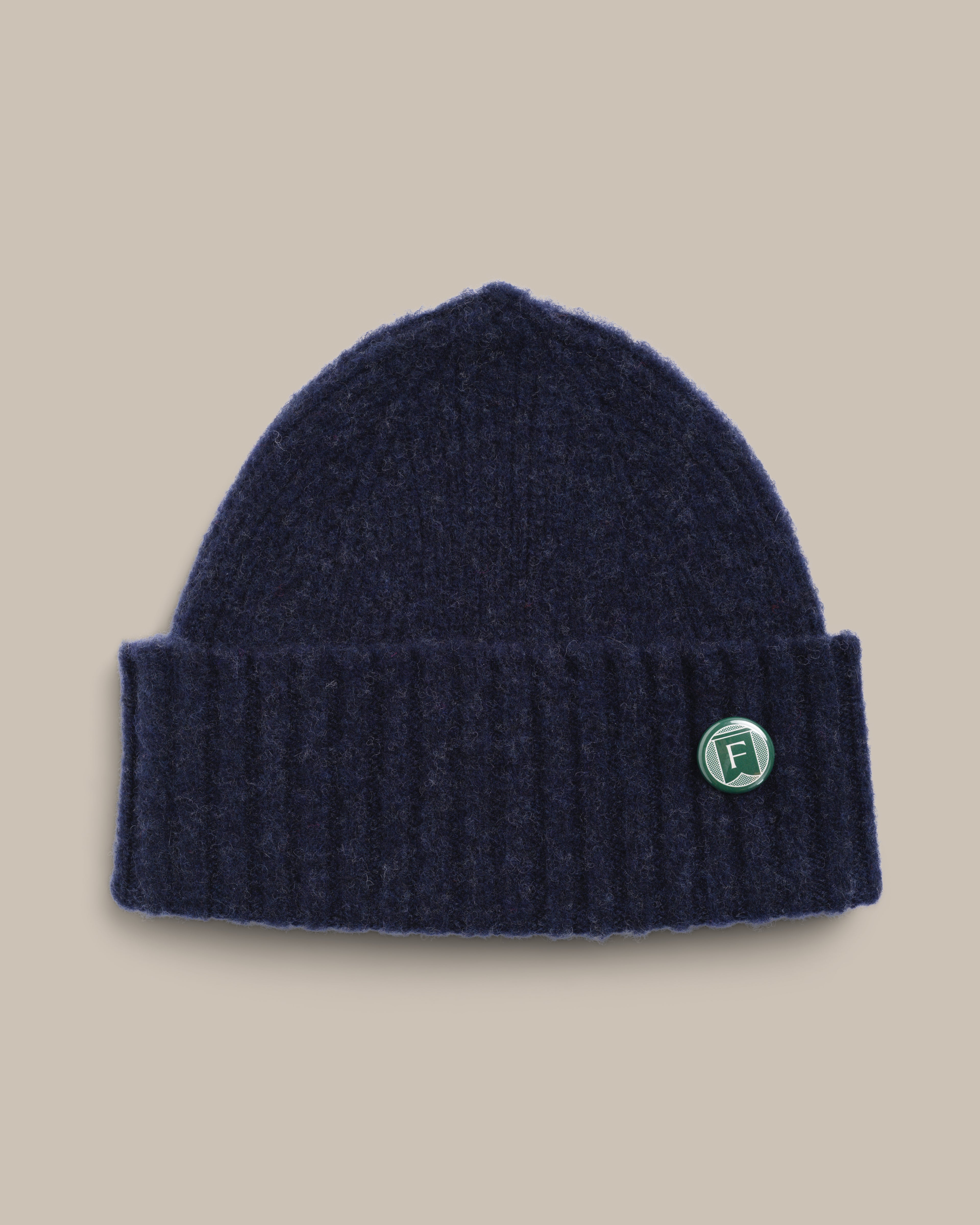 Fishtail Shaggy Beanie - Navy