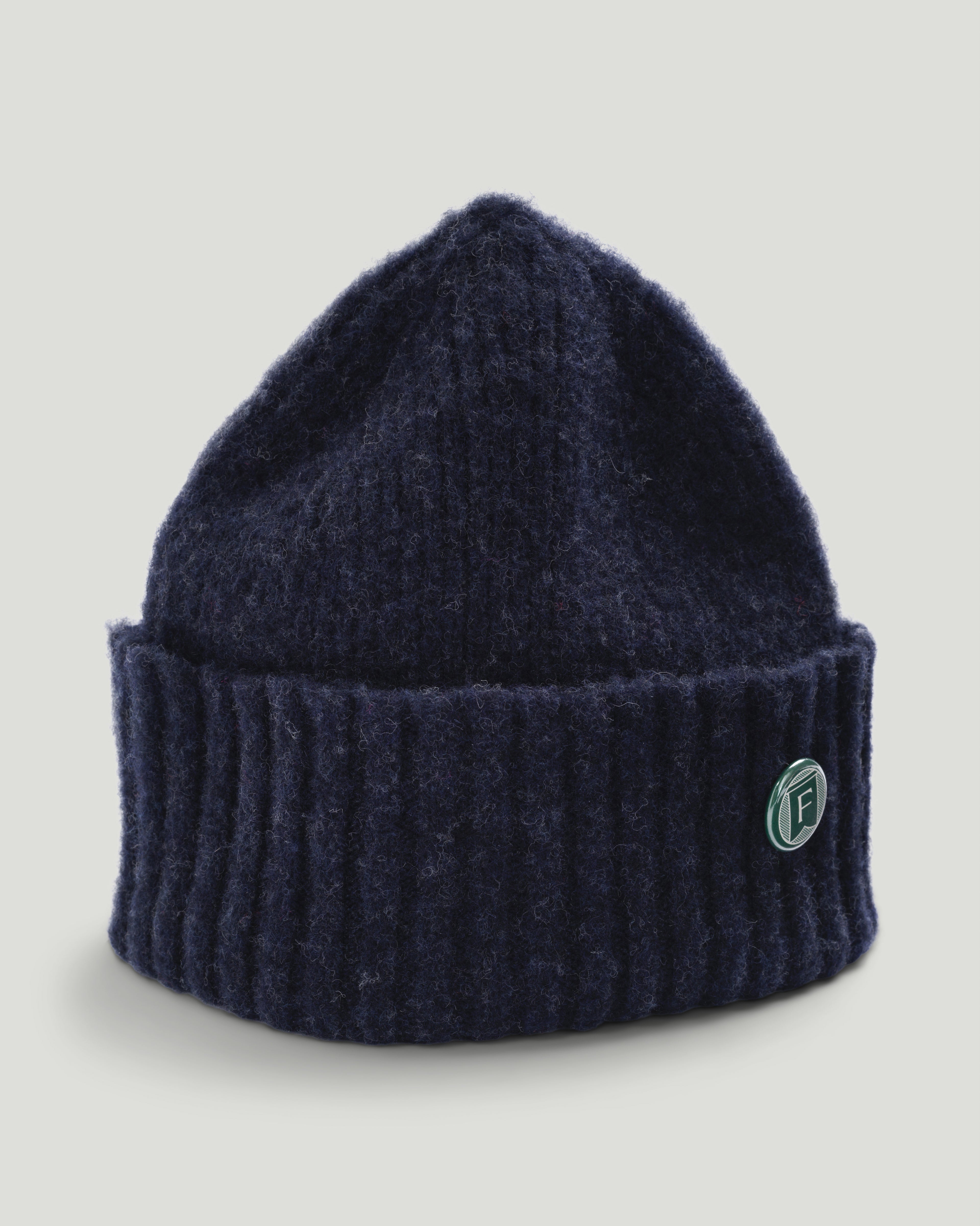 Fishtail Shaggy Beanie - Navy