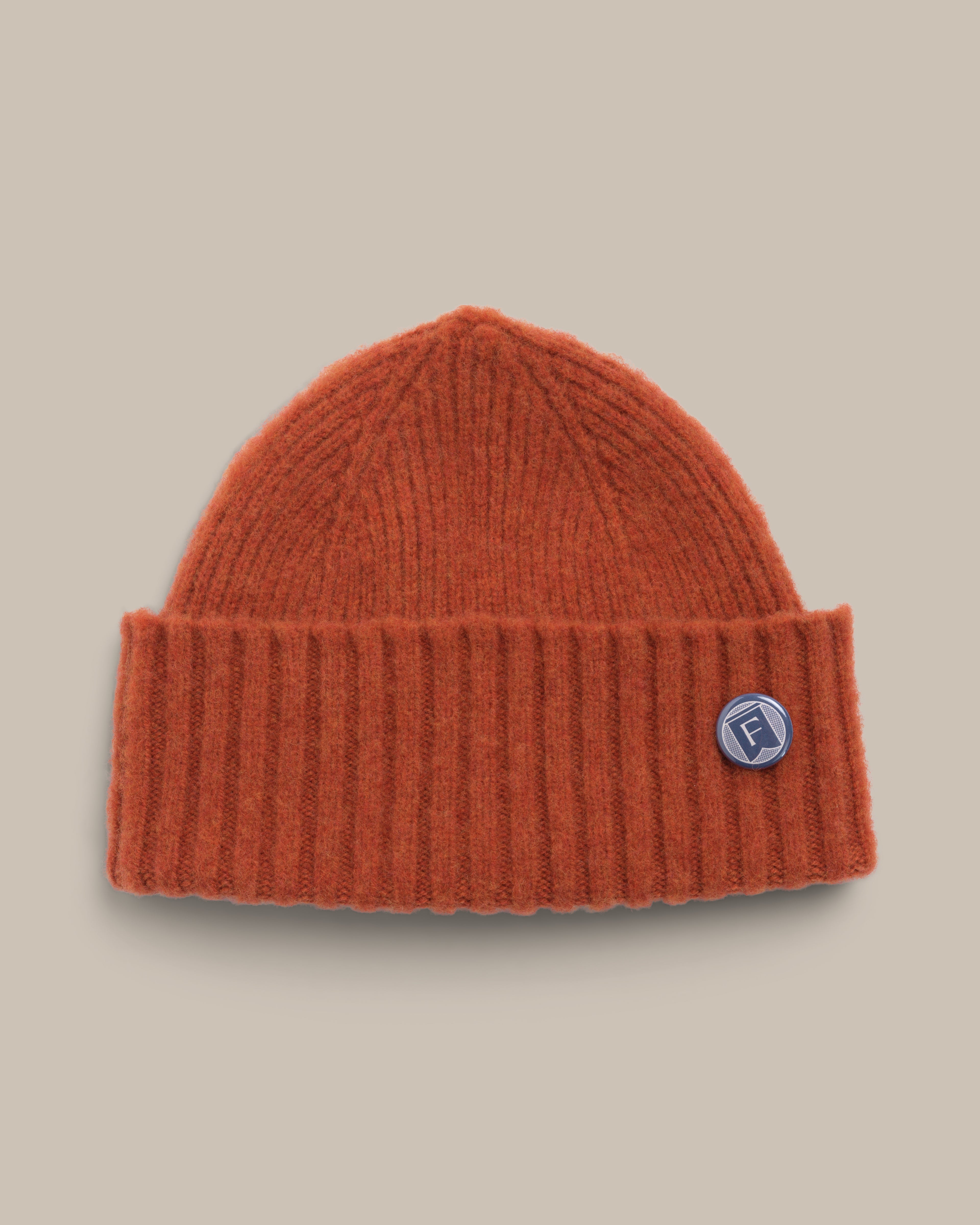 Fishtail Shaggy Beanie - Rust