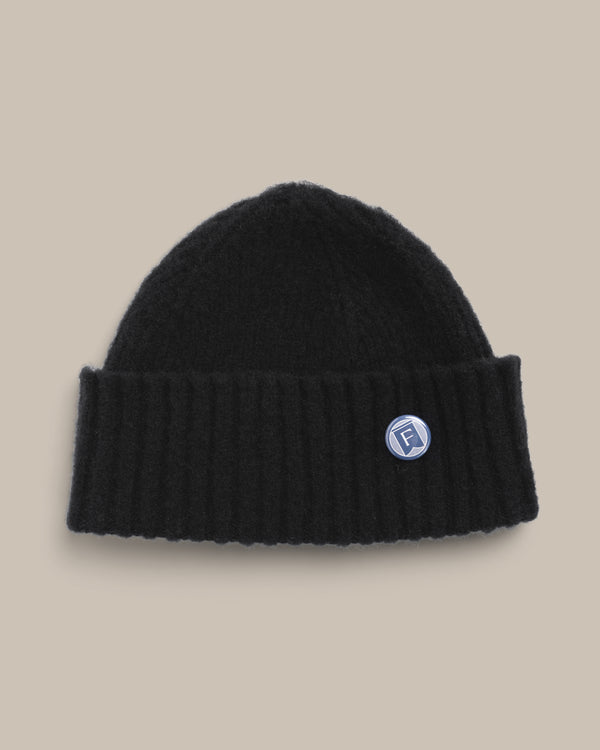 Fishtail Shaggy Beanie - Black