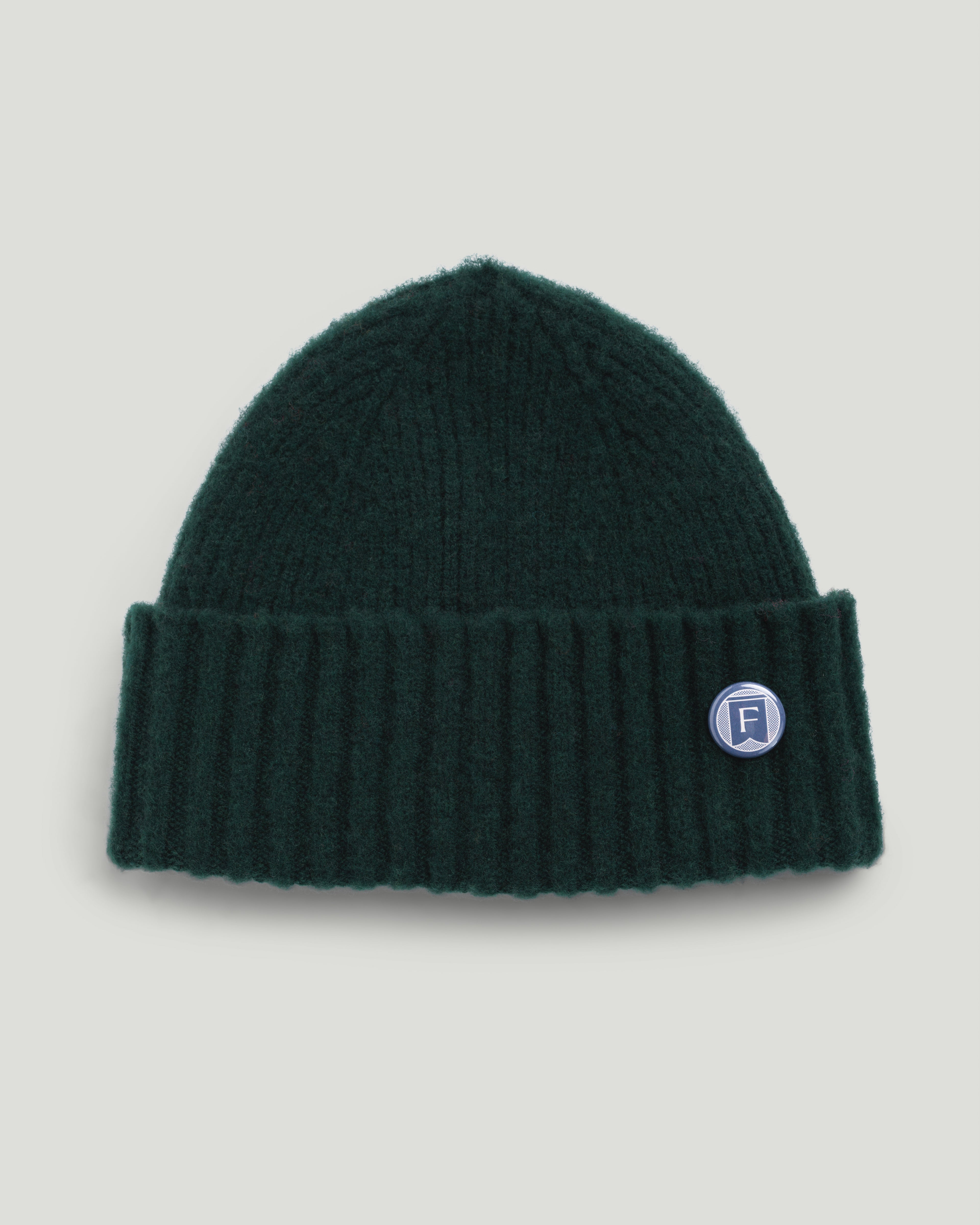 Fishtail Shaggy Beanie - Bottle Green