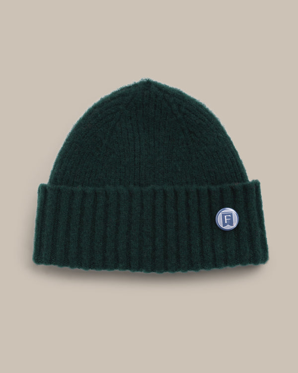 Fishtail Shaggy Beanie - Bottle Green