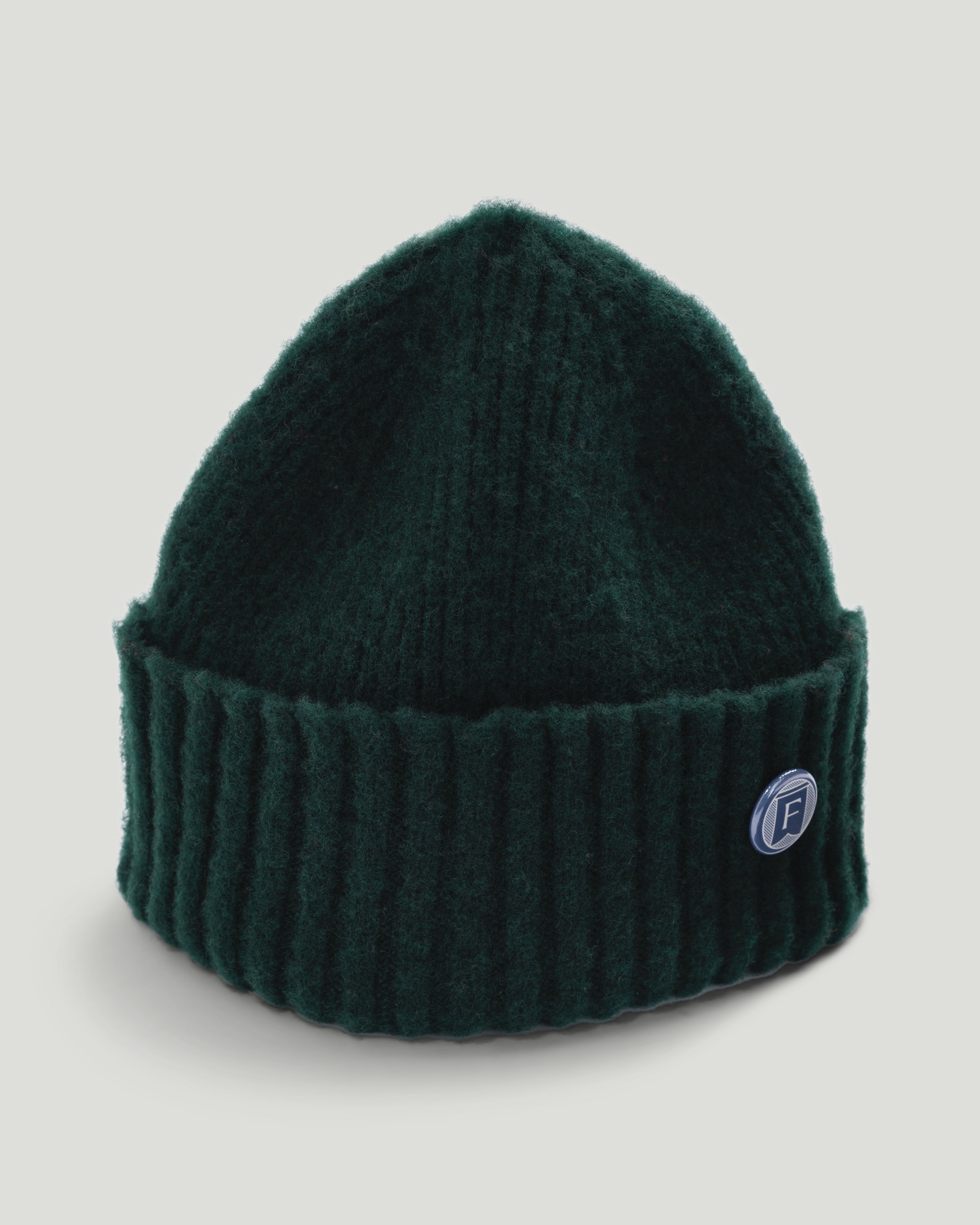 Fishtail Shaggy Beanie - Bottle Green